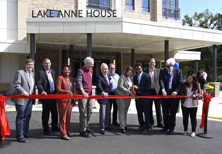 Lake Anne House ribbon-cutting