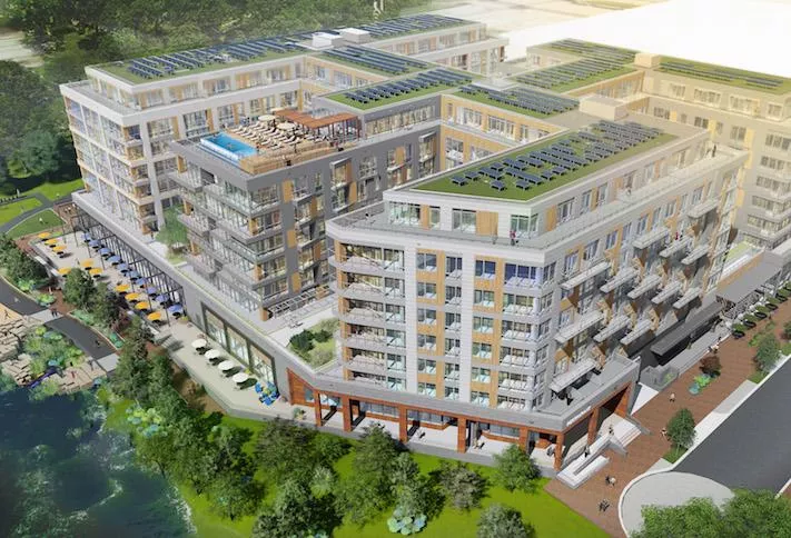 A rendering of the RiverPoint development